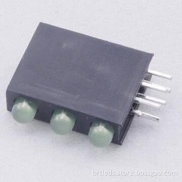 Housing LED Especially for Indicating, Yellow Green Color with 570nm Wavelength, Green Diffused Lens
